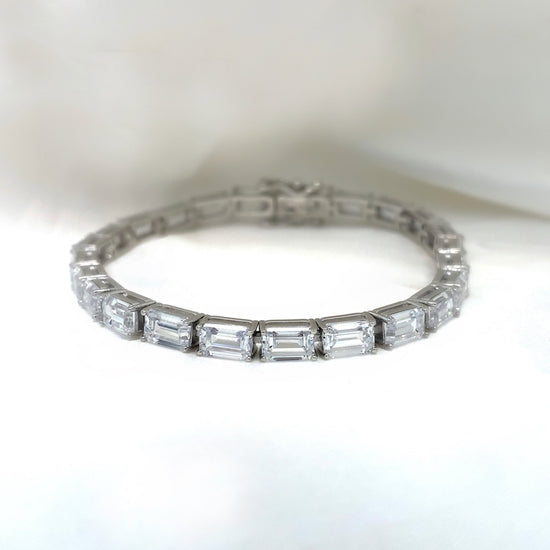 Felicity - Platinum-Plated Bracelet - Ebony Jewellery
