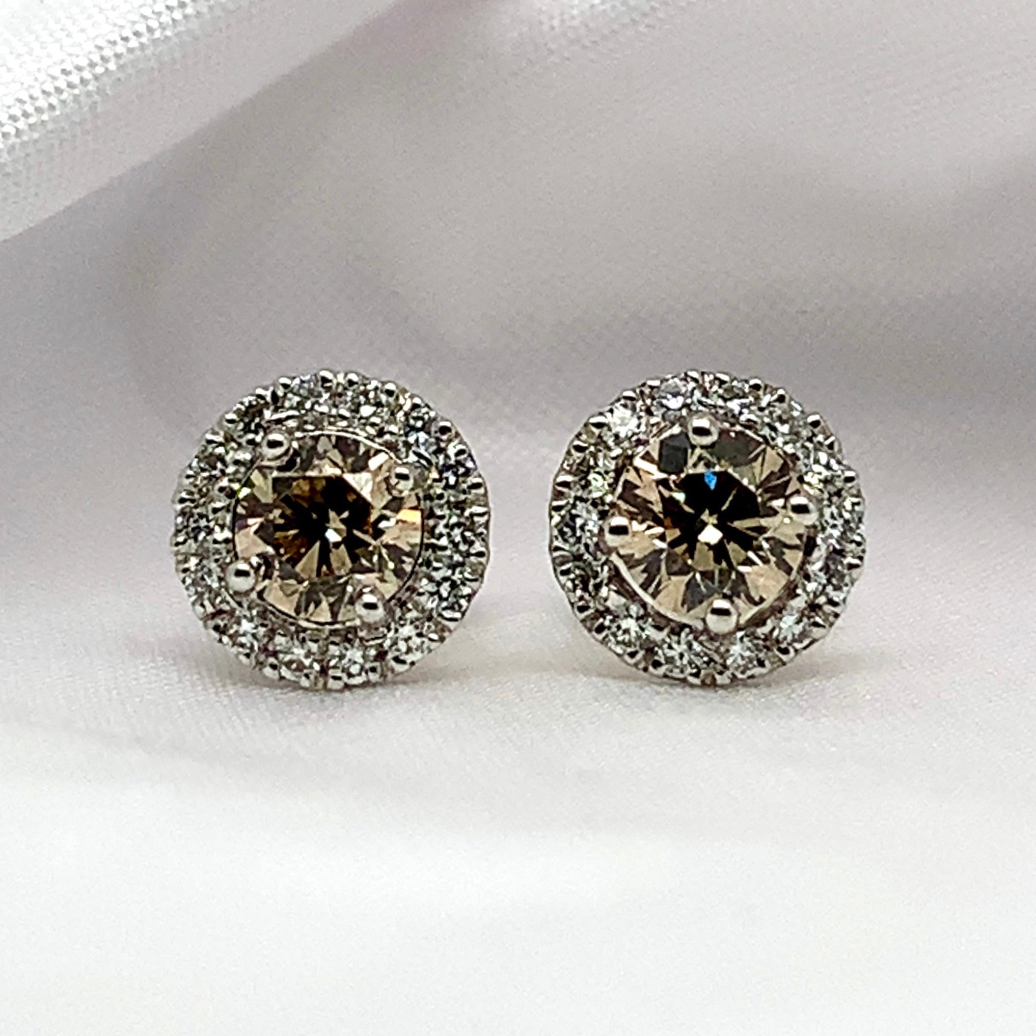 "Flo" - Diamond Earrings - Ebony Jewellery Chichester - Bespoke by Ebony
