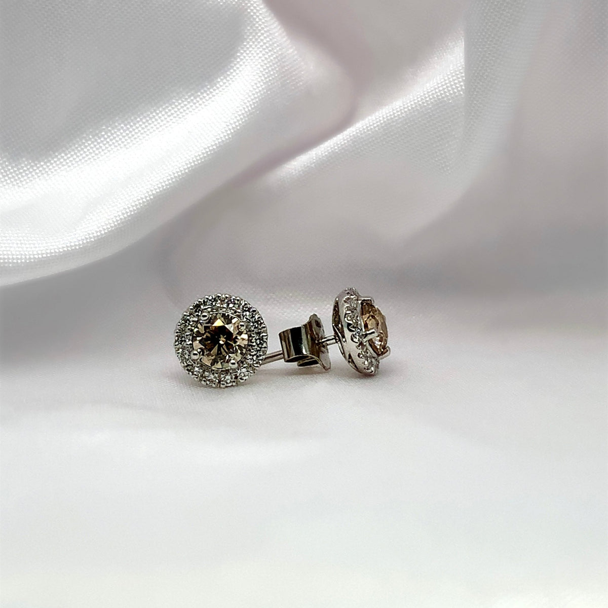 "Flo" - Diamond Earrings - Ebony Jewellery Chichester - Bespoke by Ebony