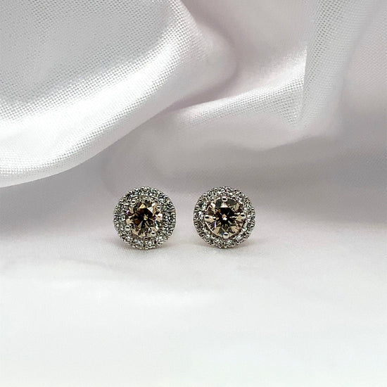 Flo - Diamond Earrings - Ebony Jewellery