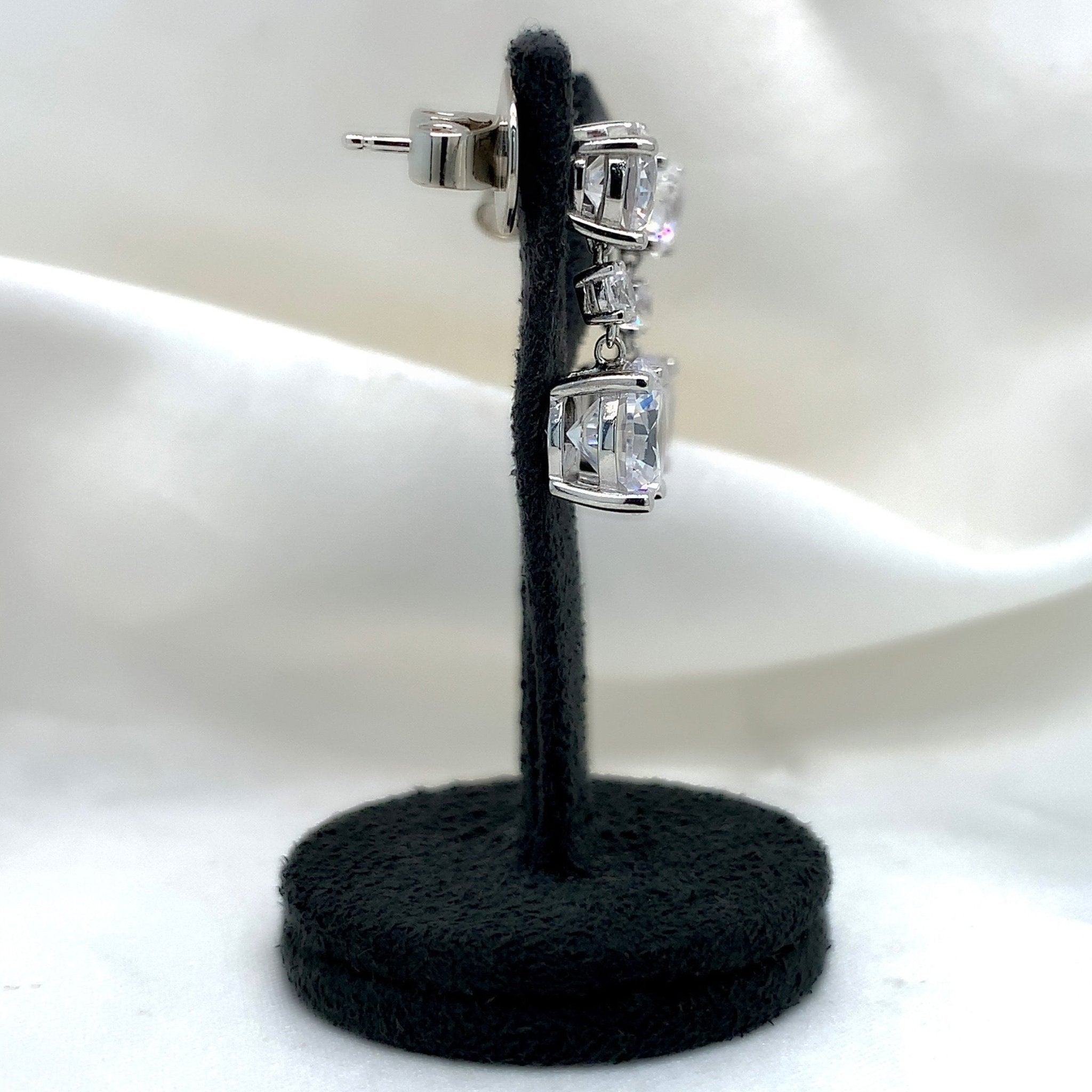 "Francesca" - Platinum-Plated Earring - Ebony Jewellery Chichester - Bespoke by Ebony