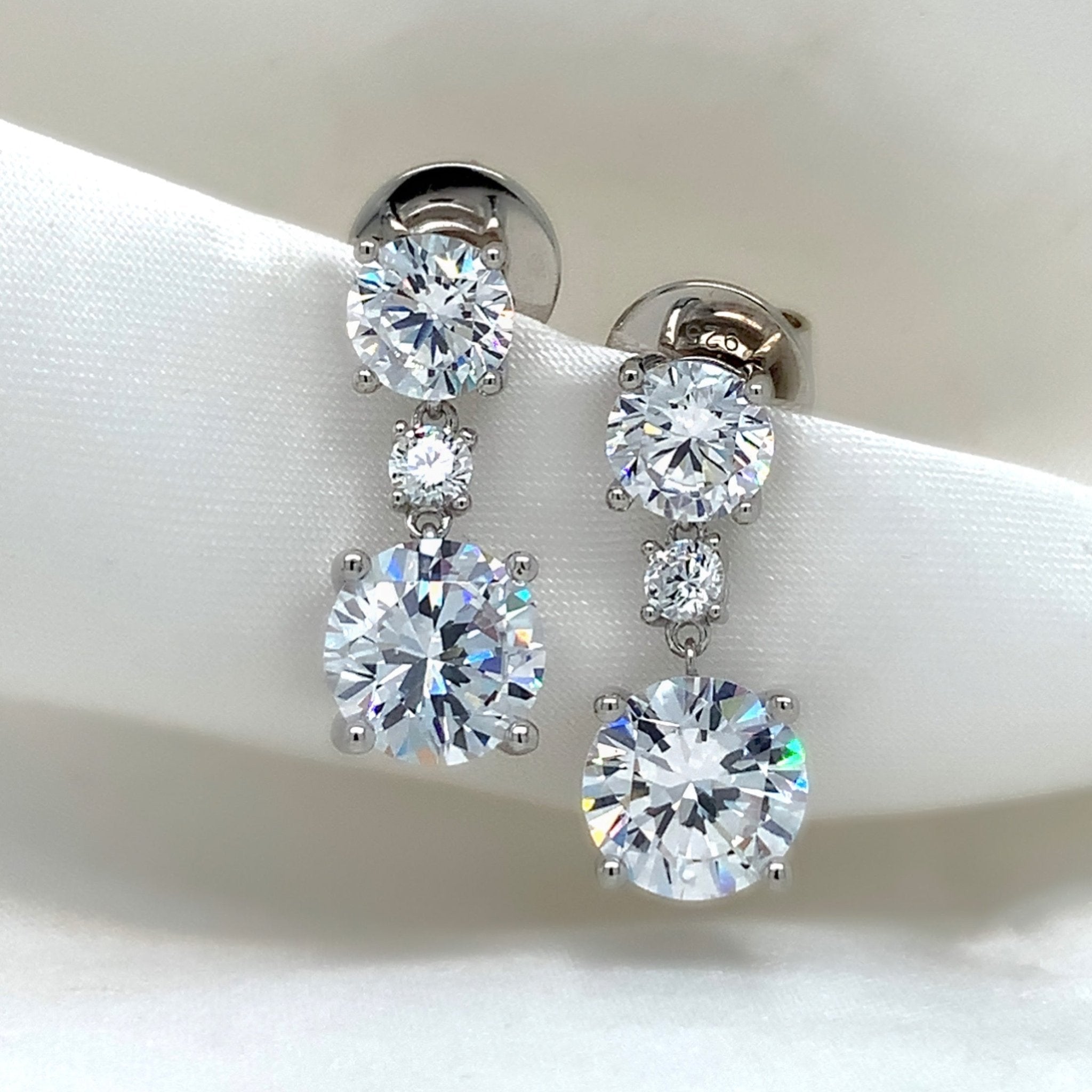 "Francesca" - Platinum-Plated Earring - Ebony Jewellery Chichester - Bespoke by Ebony