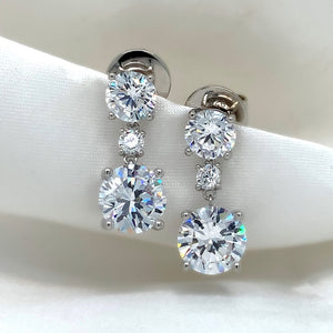 "Francesca" - Platinum-Plated Earring - Ebony Jewellery Chichester - Bespoke by Ebony