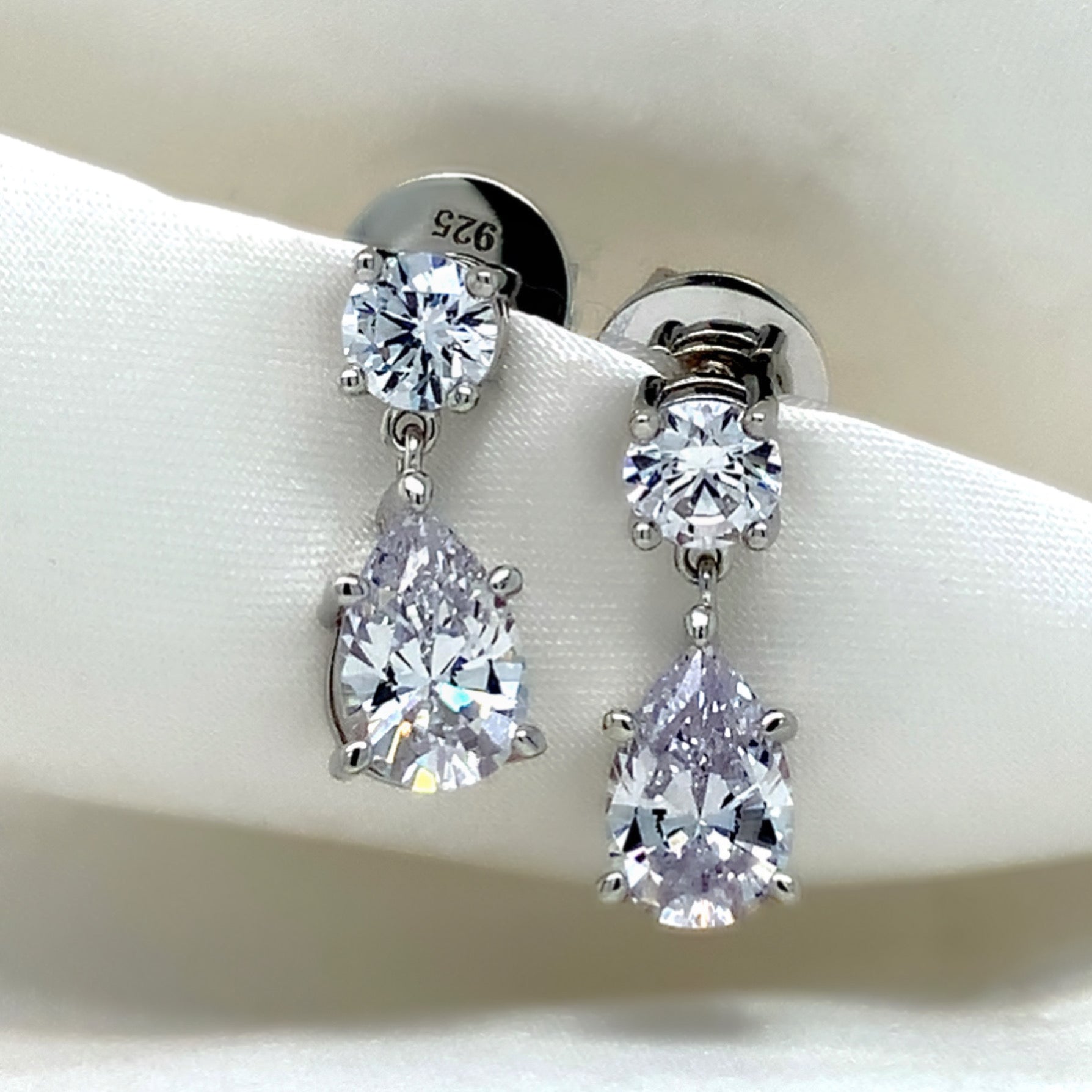 "Hattie" - Platinum-Plated Earring - Ebony Jewellery Chichester - Bespoke by Ebony