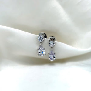 "Hattie" - Platinum-Plated Earring - Ebony Jewellery Chichester - Bespoke by Ebony