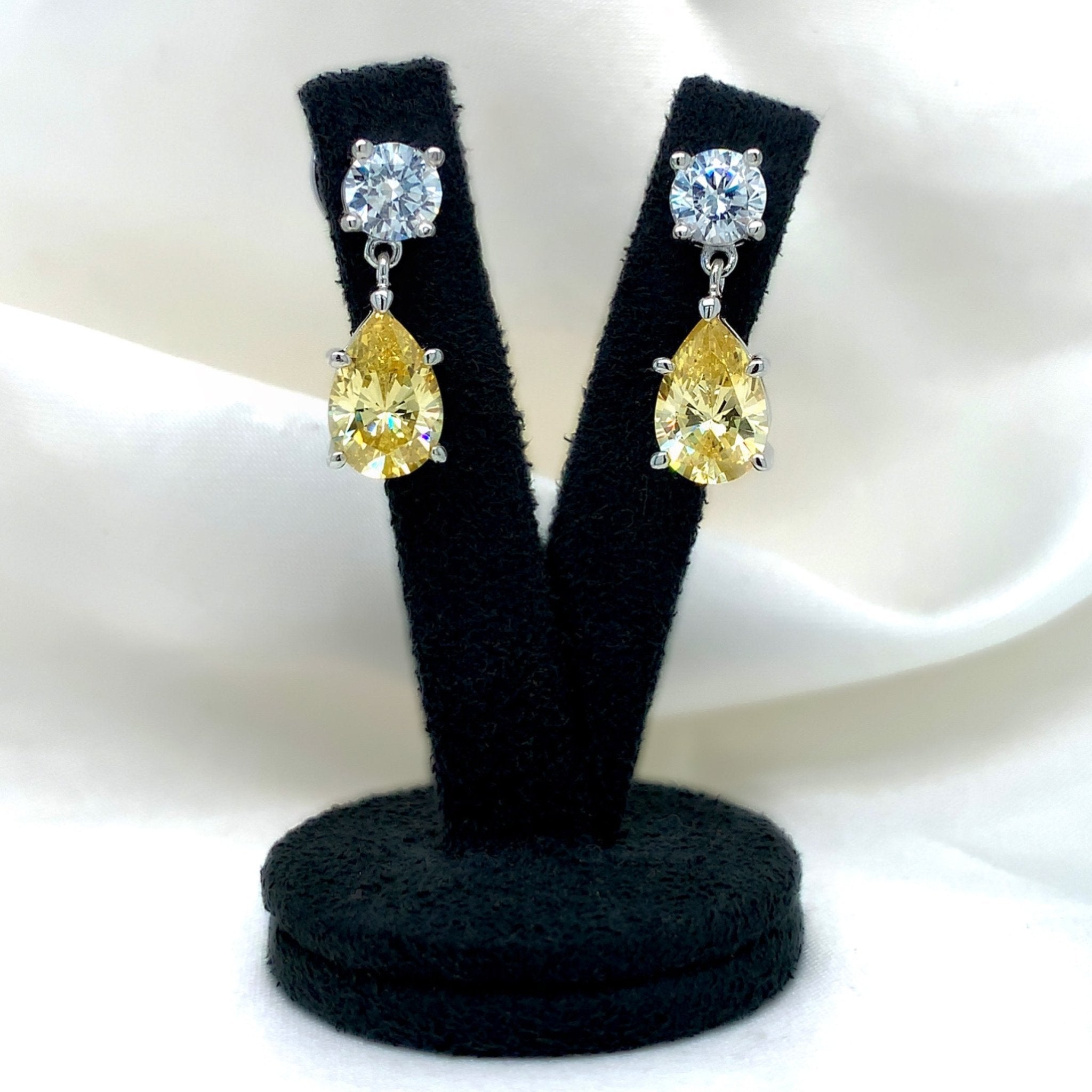 "Hattie" - Platinum-Plated Earring - Ebony Jewellery Chichester - Bespoke by Ebony