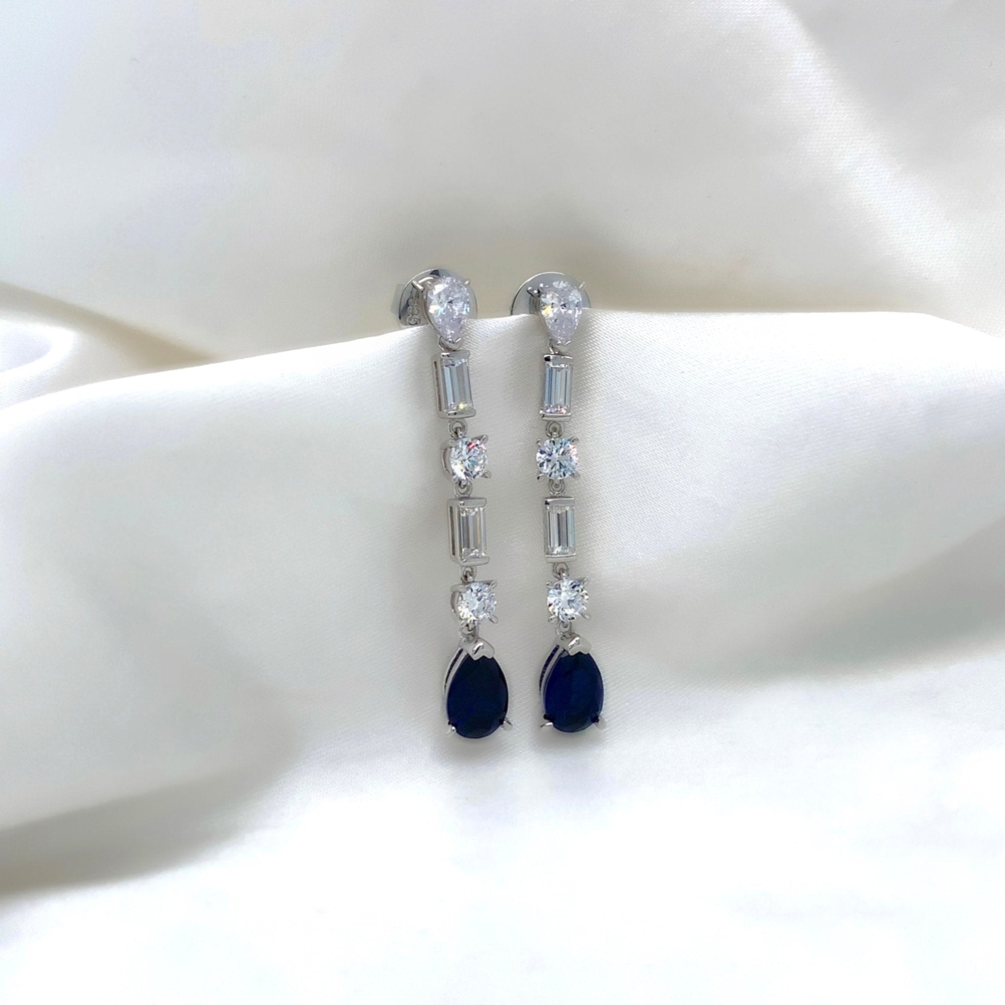 "Juliet" - Platinum-Plated Earring - Ebony Jewellery Chichester - Bespoke by Ebony