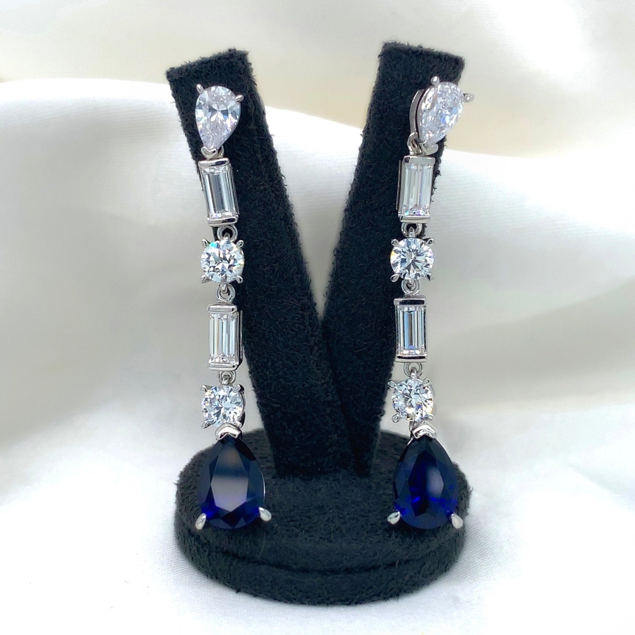 "Juliet" - Platinum-Plated Earring - Ebony Jewellery Chichester - Bespoke by Ebony
