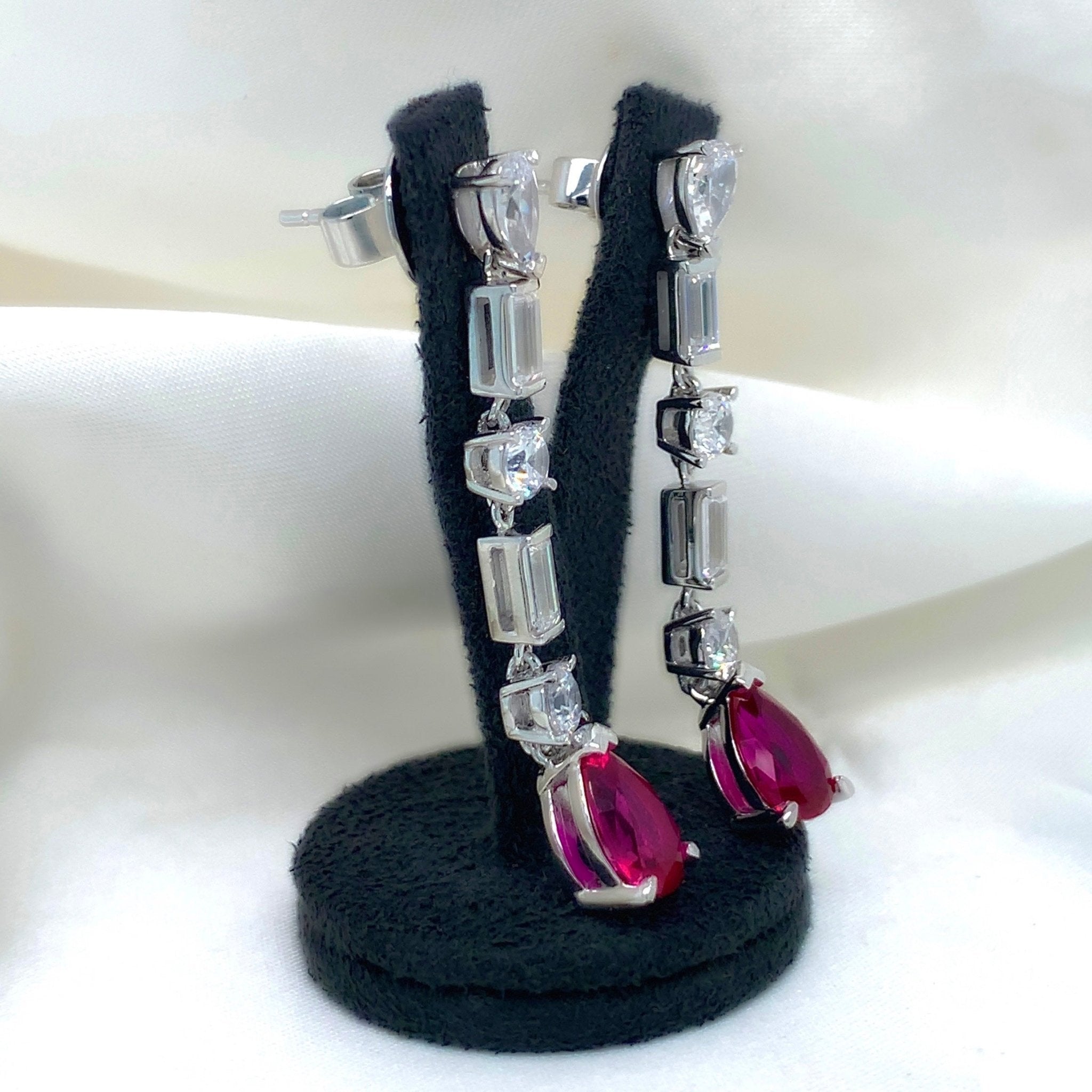 "Juliet" - Platinum-Plated Earring - Ebony Jewellery Chichester - Bespoke by Ebony