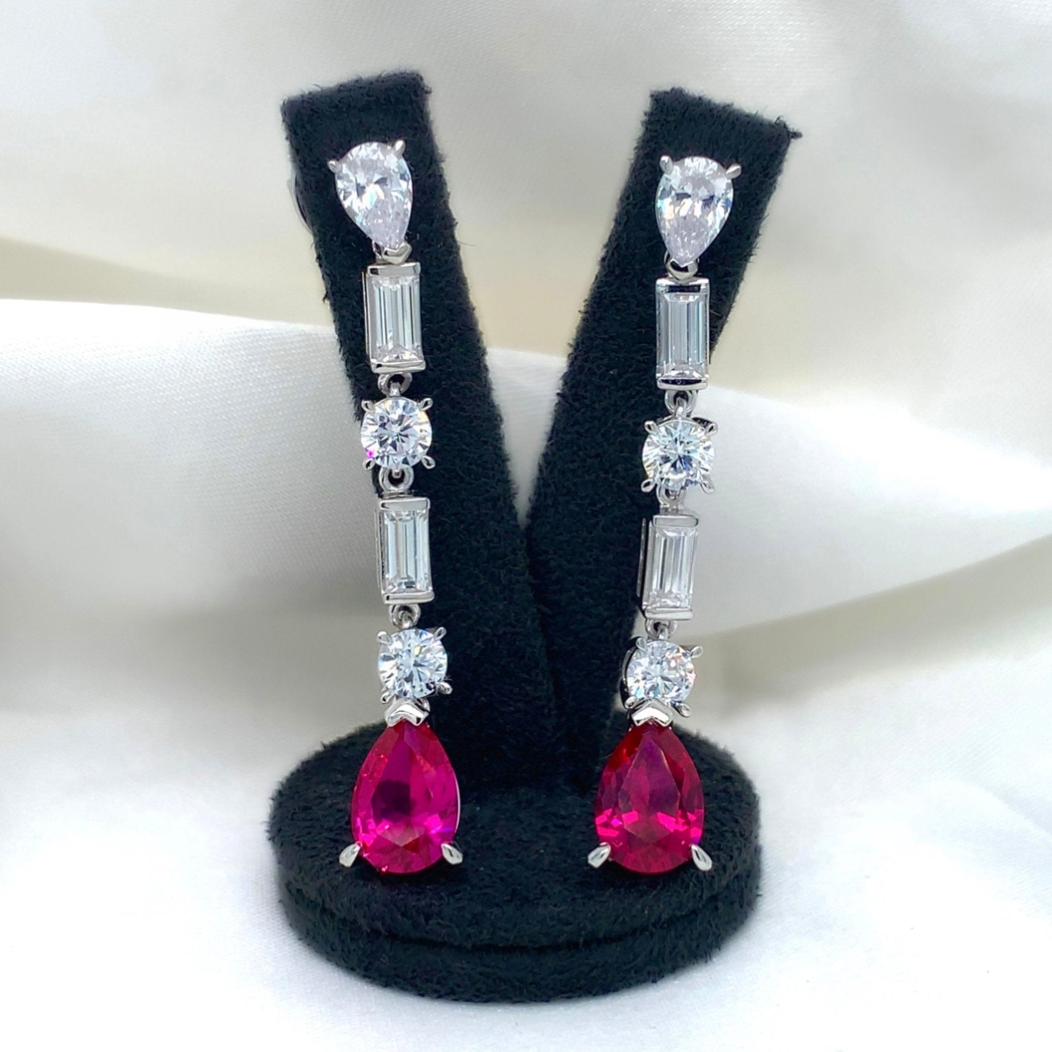 "Juliet" - Platinum-Plated Earring - Ebony Jewellery Chichester - Bespoke by Ebony
