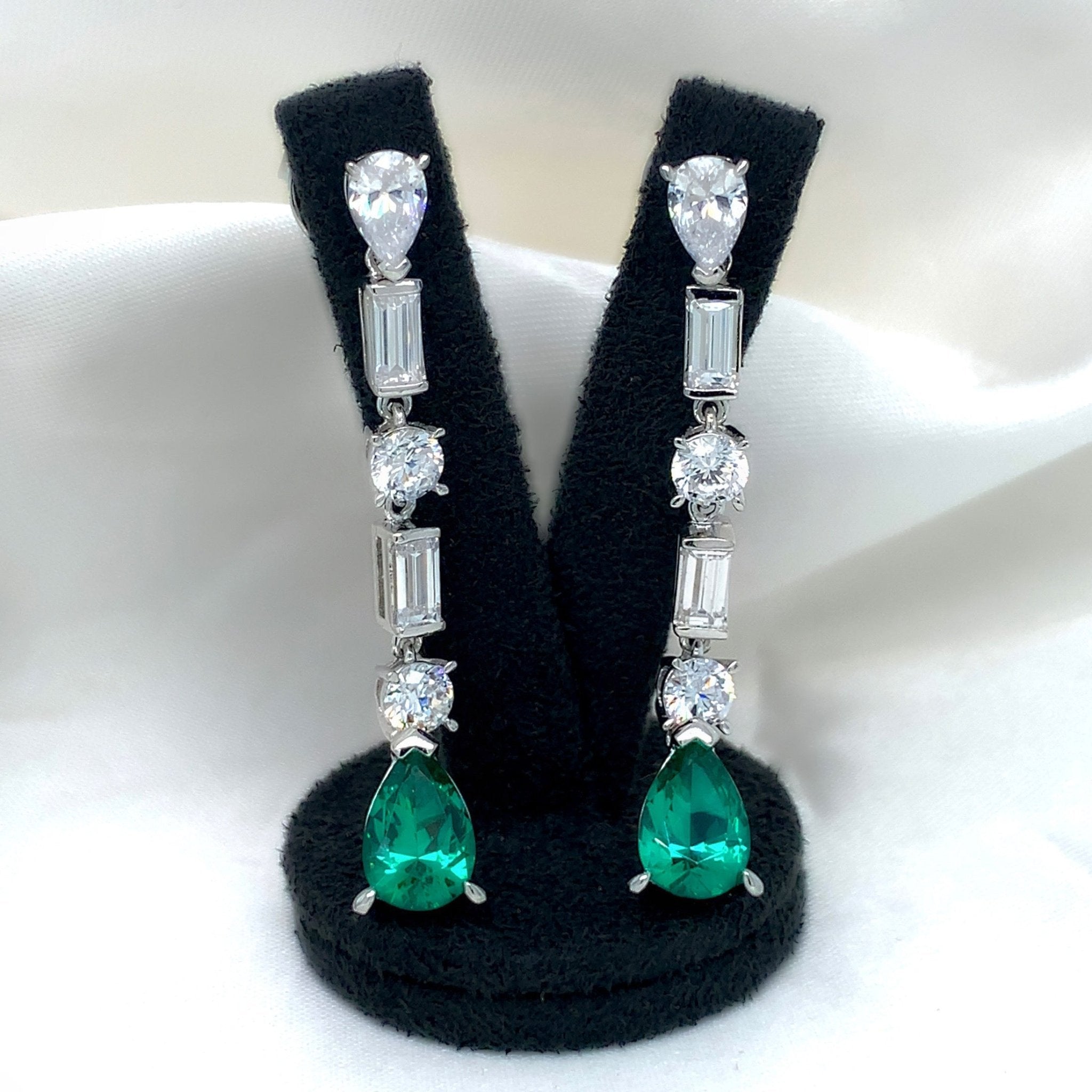 "Juliet" - Platinum-Plated Earring - Ebony Jewellery Chichester - Bespoke by Ebony