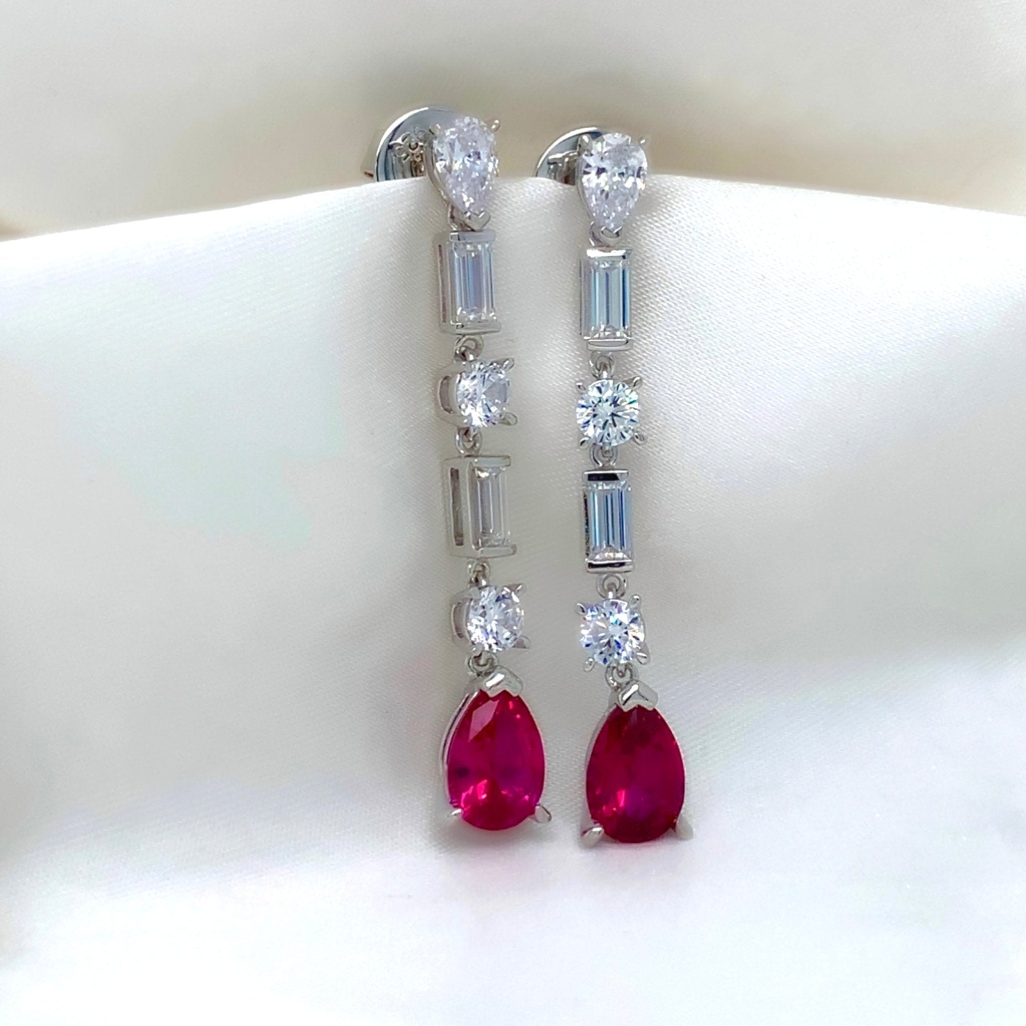 "Juliet" - Platinum-Plated Earring - Ebony Jewellery Chichester - Bespoke by Ebony