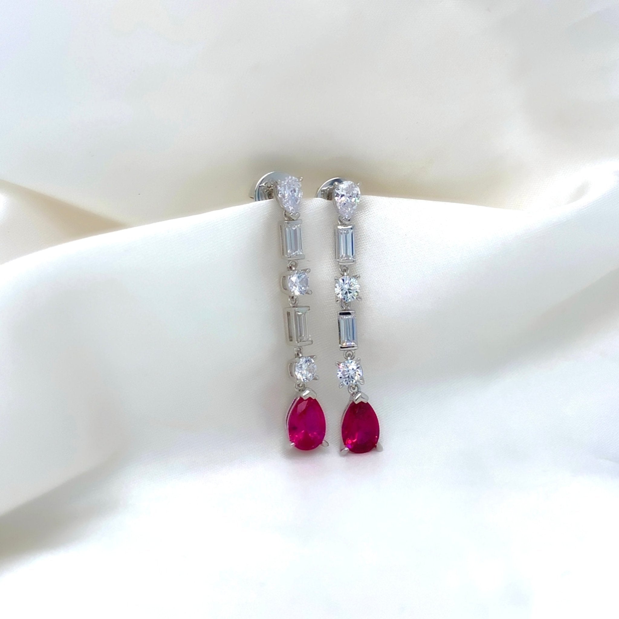 "Juliet" - Platinum-Plated Earring - Ebony Jewellery Chichester - Bespoke by Ebony
