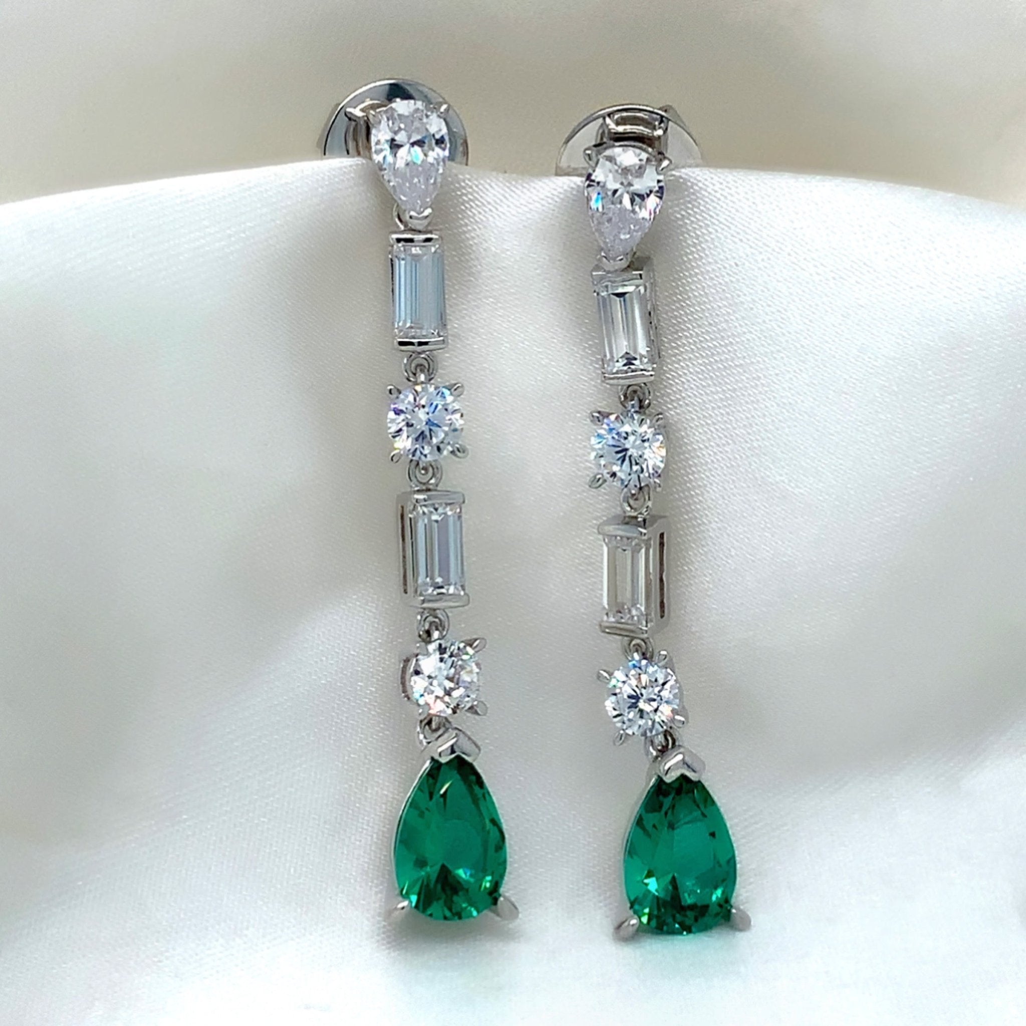 "Juliet" - Platinum-Plated Earring - Ebony Jewellery Chichester - Bespoke by Ebony