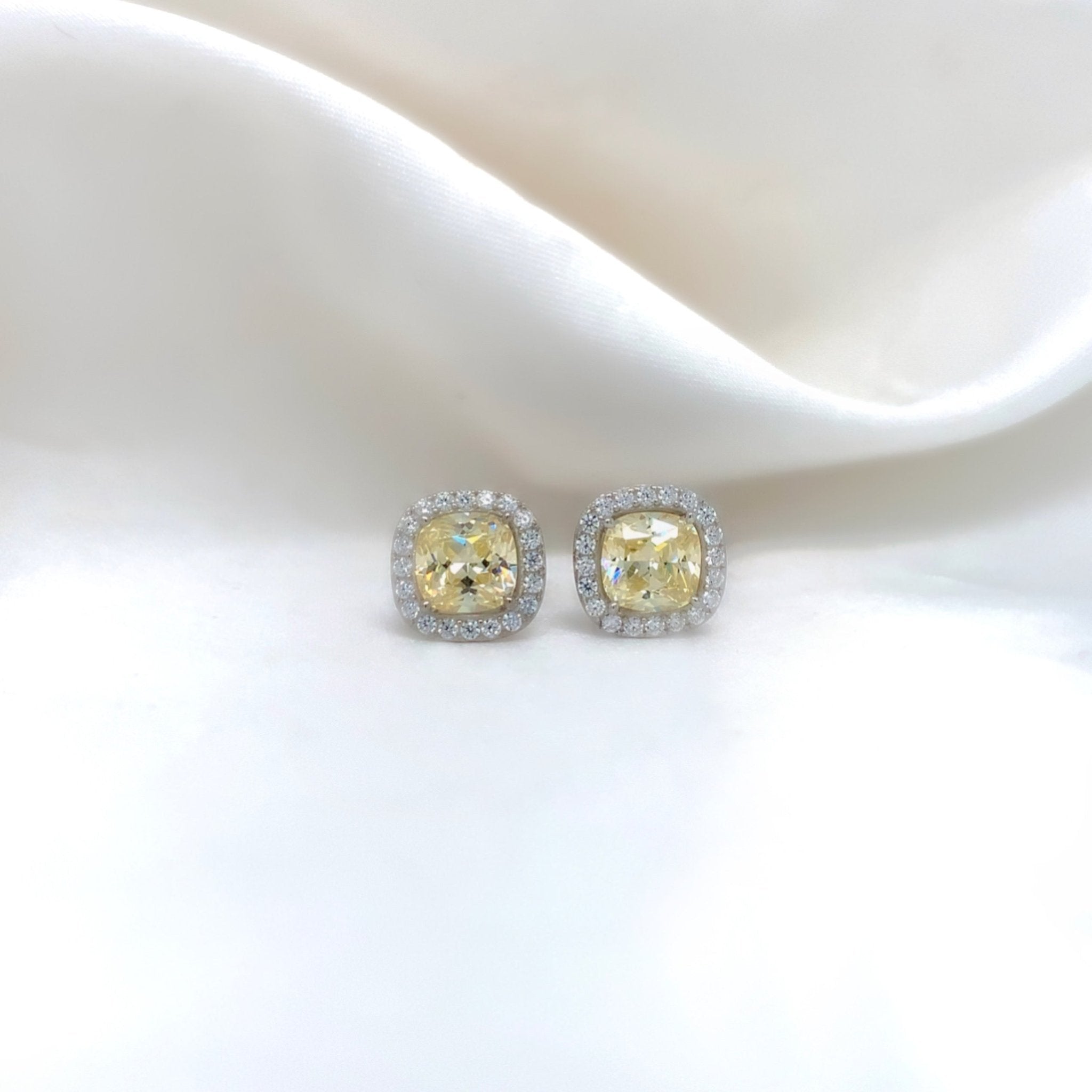 "Madeline" - Platinum-Plated Earring - Ebony Jewellery Chichester - Bespoke by Ebony
