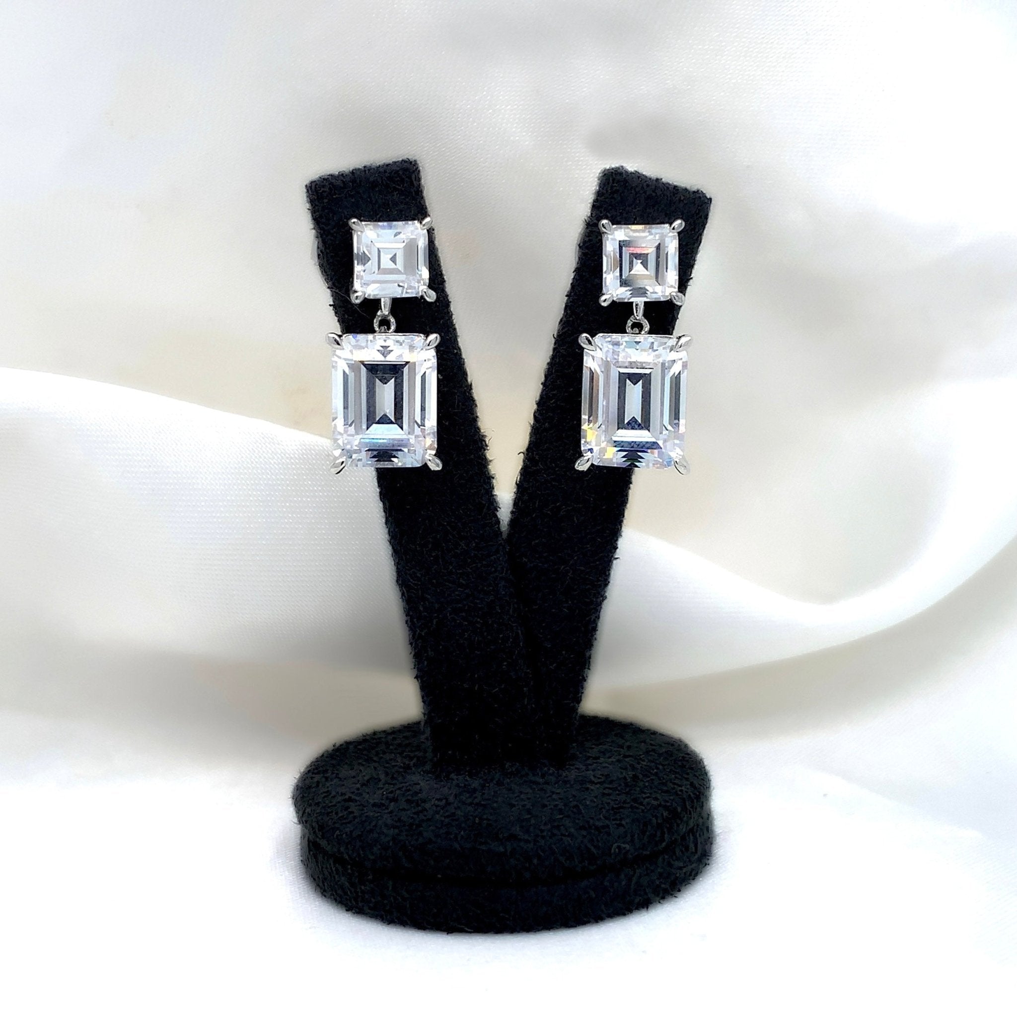 "Martha" - Platinum-Plated Earring - Ebony Jewellery Chichester - Bespoke by Ebony