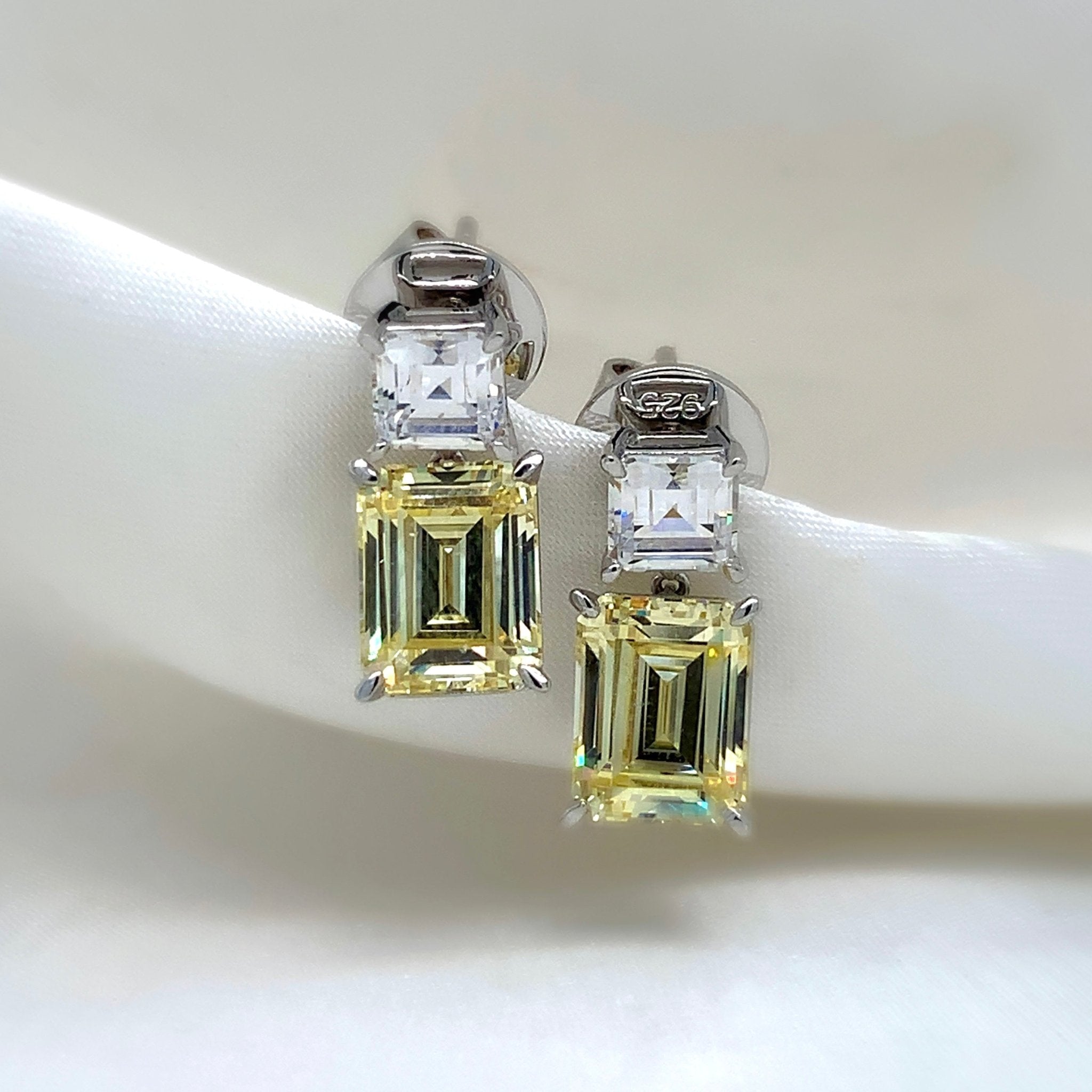 "Martha" - Platinum-Plated Earring - Ebony Jewellery Chichester - Bespoke by Ebony