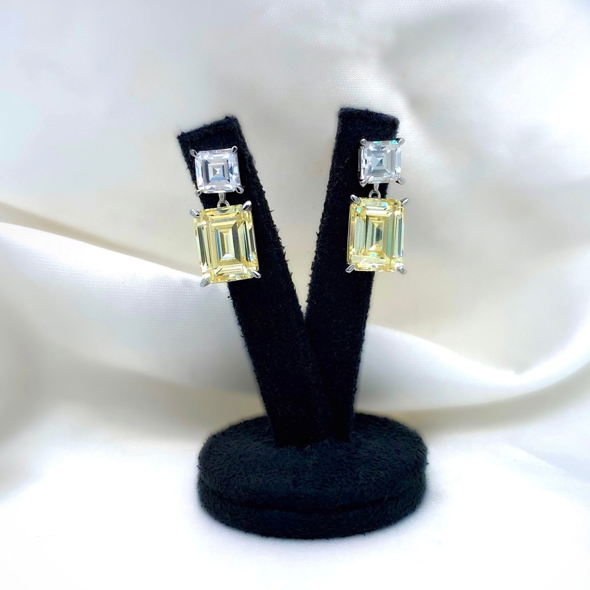 "Martha" - Platinum-Plated Earring - Ebony Jewellery Chichester - Bespoke by Ebony