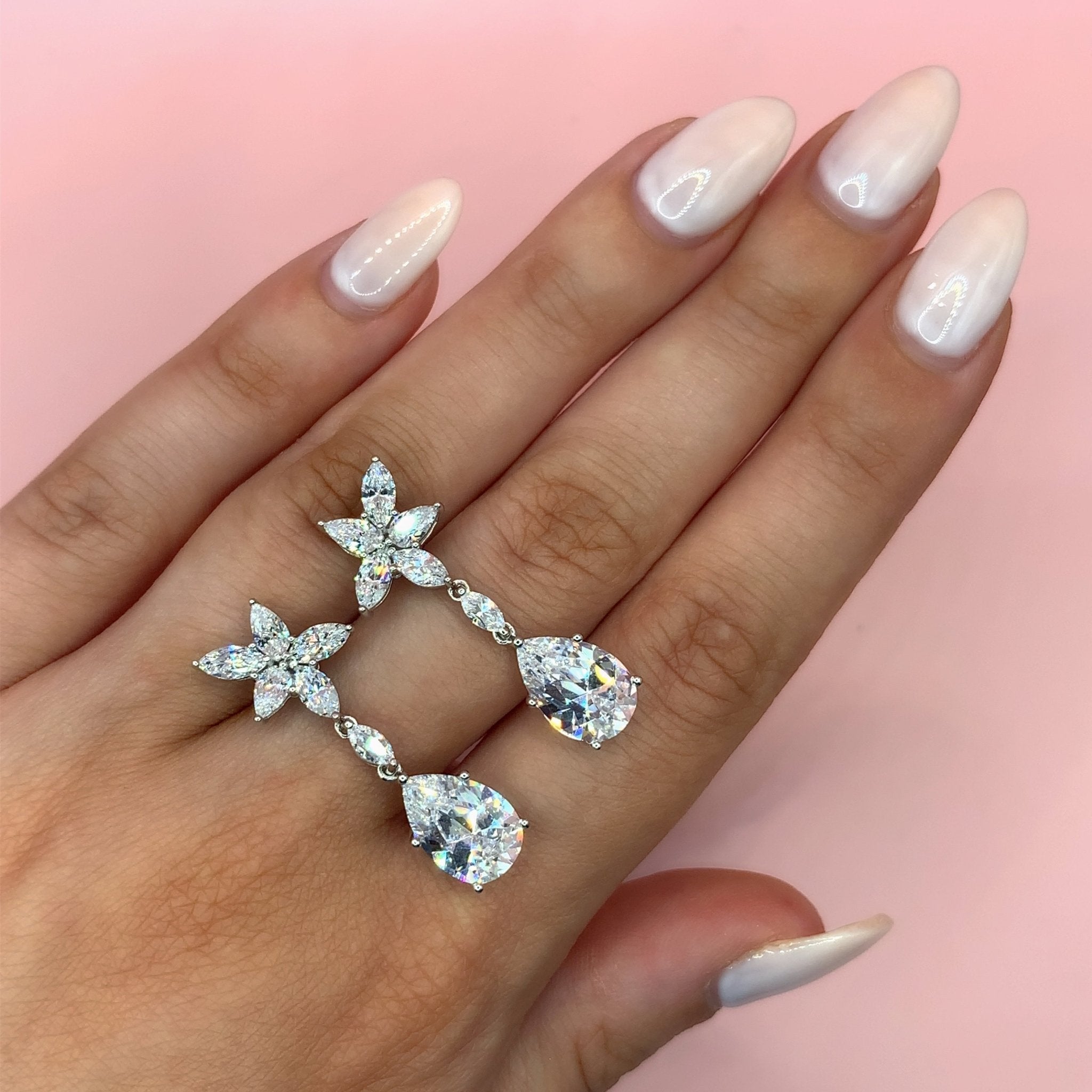 "Matilda" - Platinum-Plated Earring - Ebony Jewellery Chichester - Bespoke by Ebony