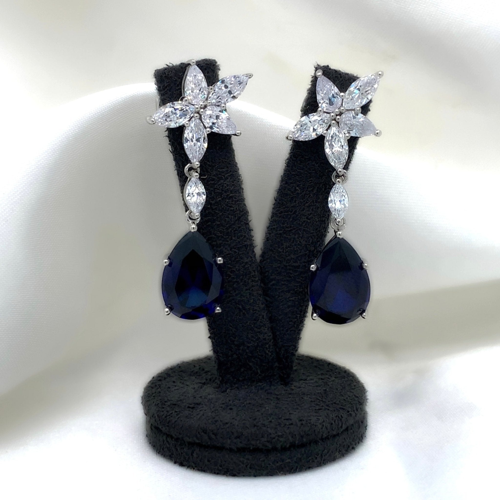 "Matilda" - Platinum-Plated Earring - Ebony Jewellery Chichester - Bespoke by Ebony