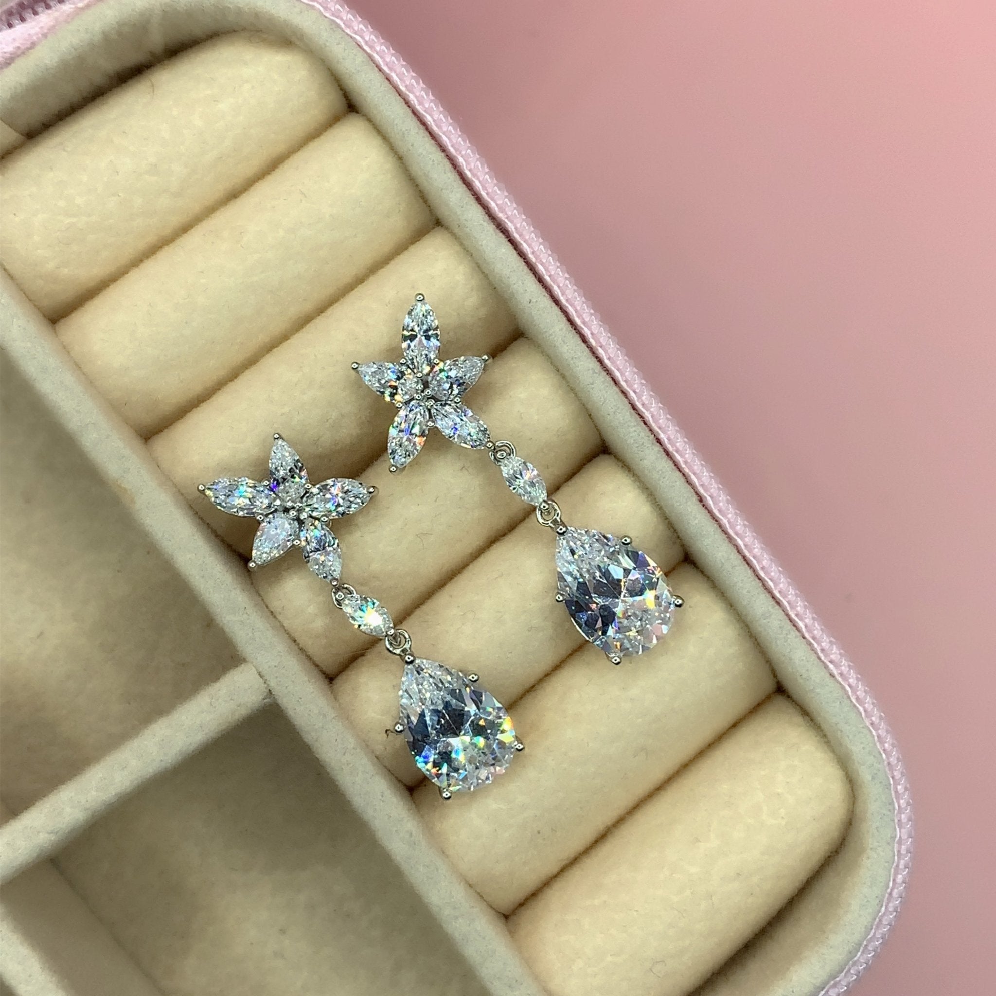 "Matilda" - Platinum-Plated Earring - Ebony Jewellery Chichester - Bespoke by Ebony