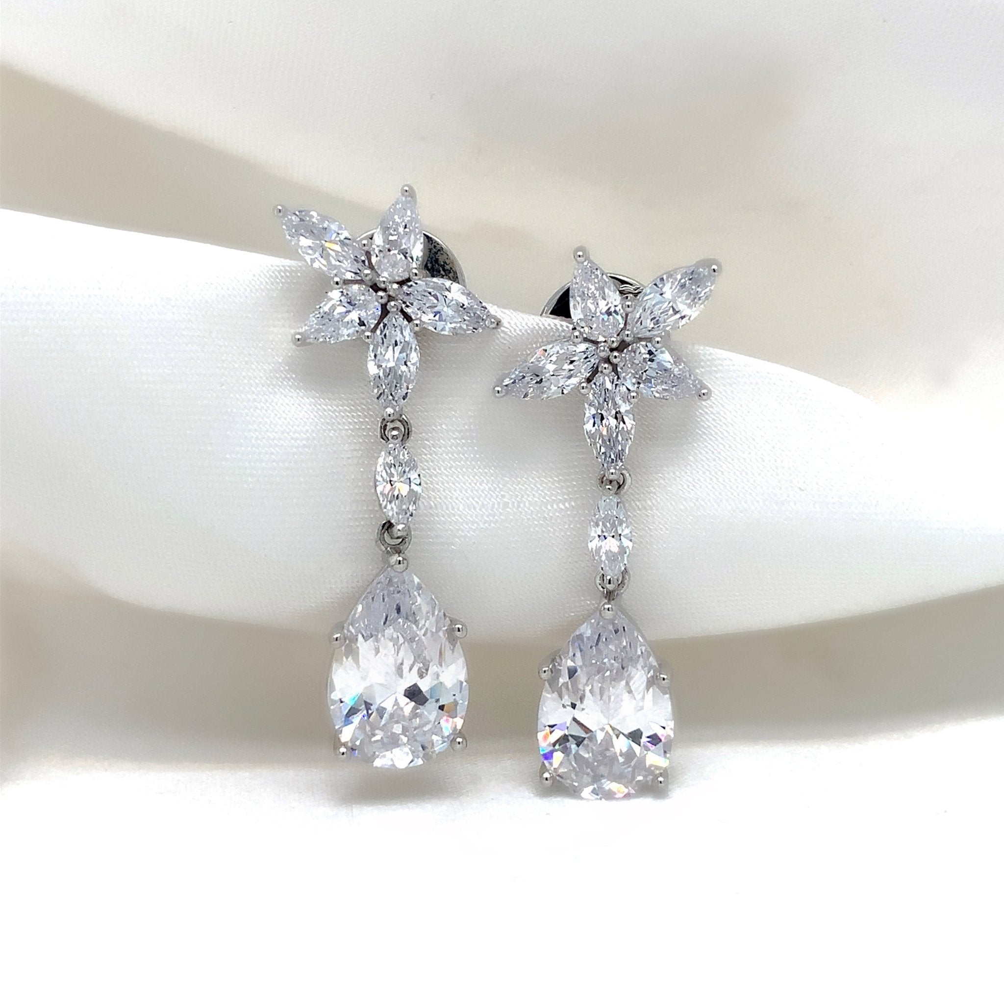 "Matilda" - Platinum-Plated Earring - Ebony Jewellery Chichester - Bespoke by Ebony