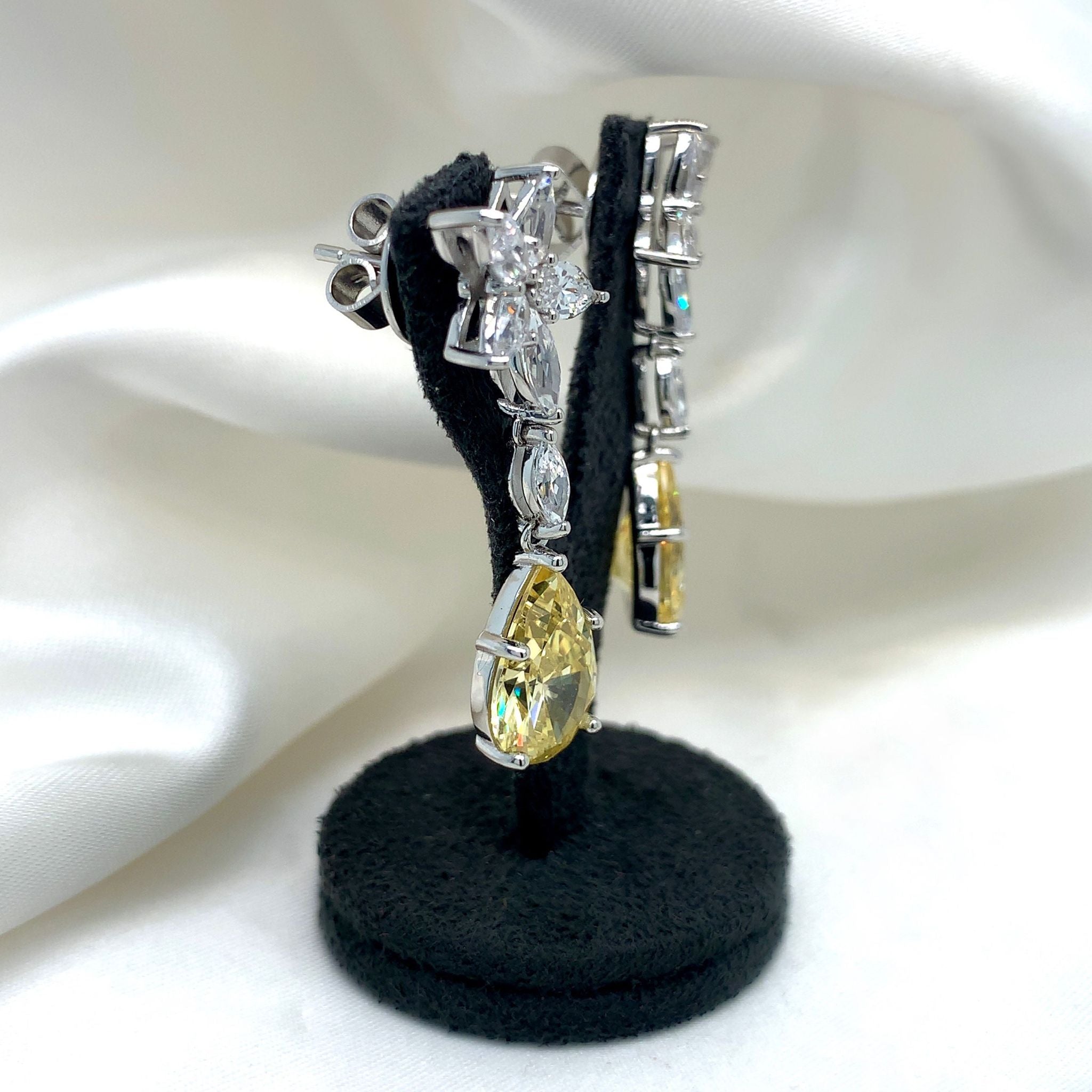 "Matilda" - Platinum-Plated Earring - Ebony Jewellery Chichester - Bespoke by Ebony