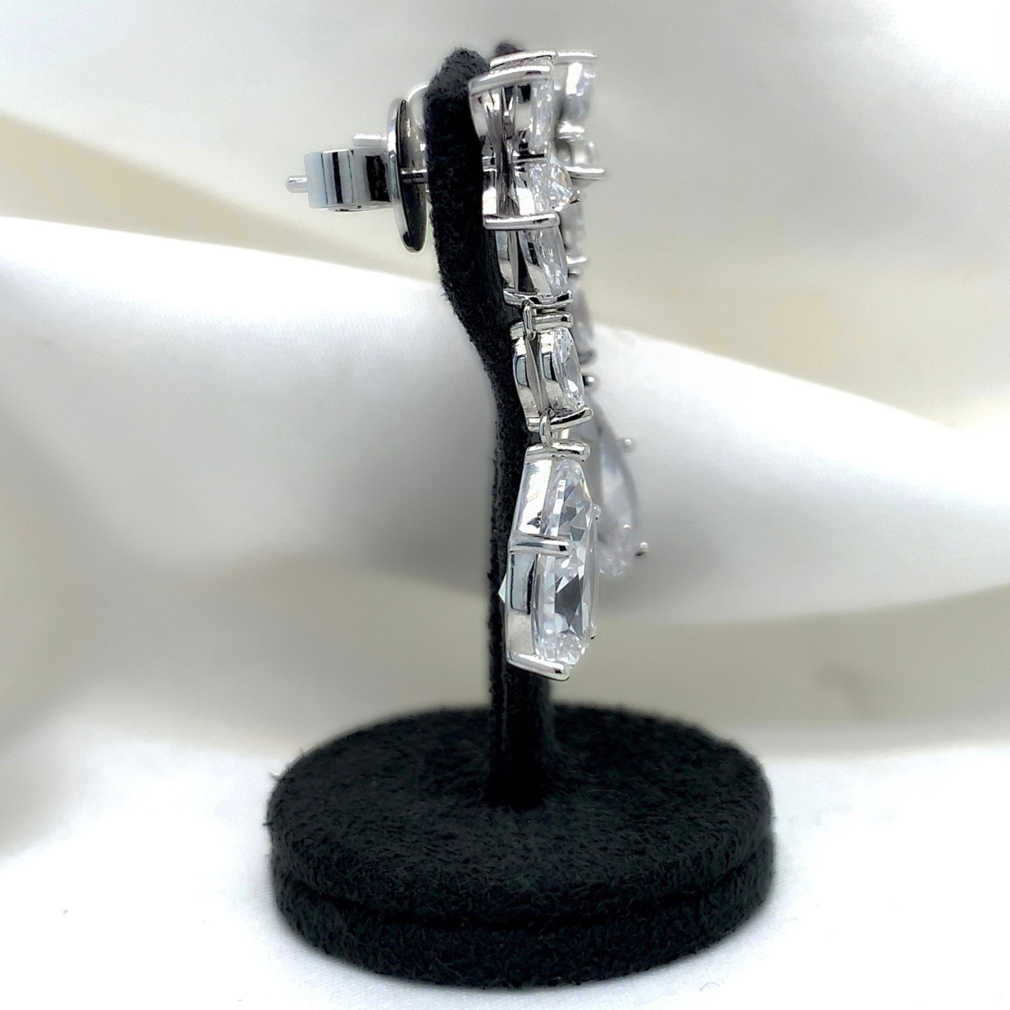 "Matilda" - Platinum-Plated Earring - Ebony Jewellery Chichester - Bespoke by Ebony