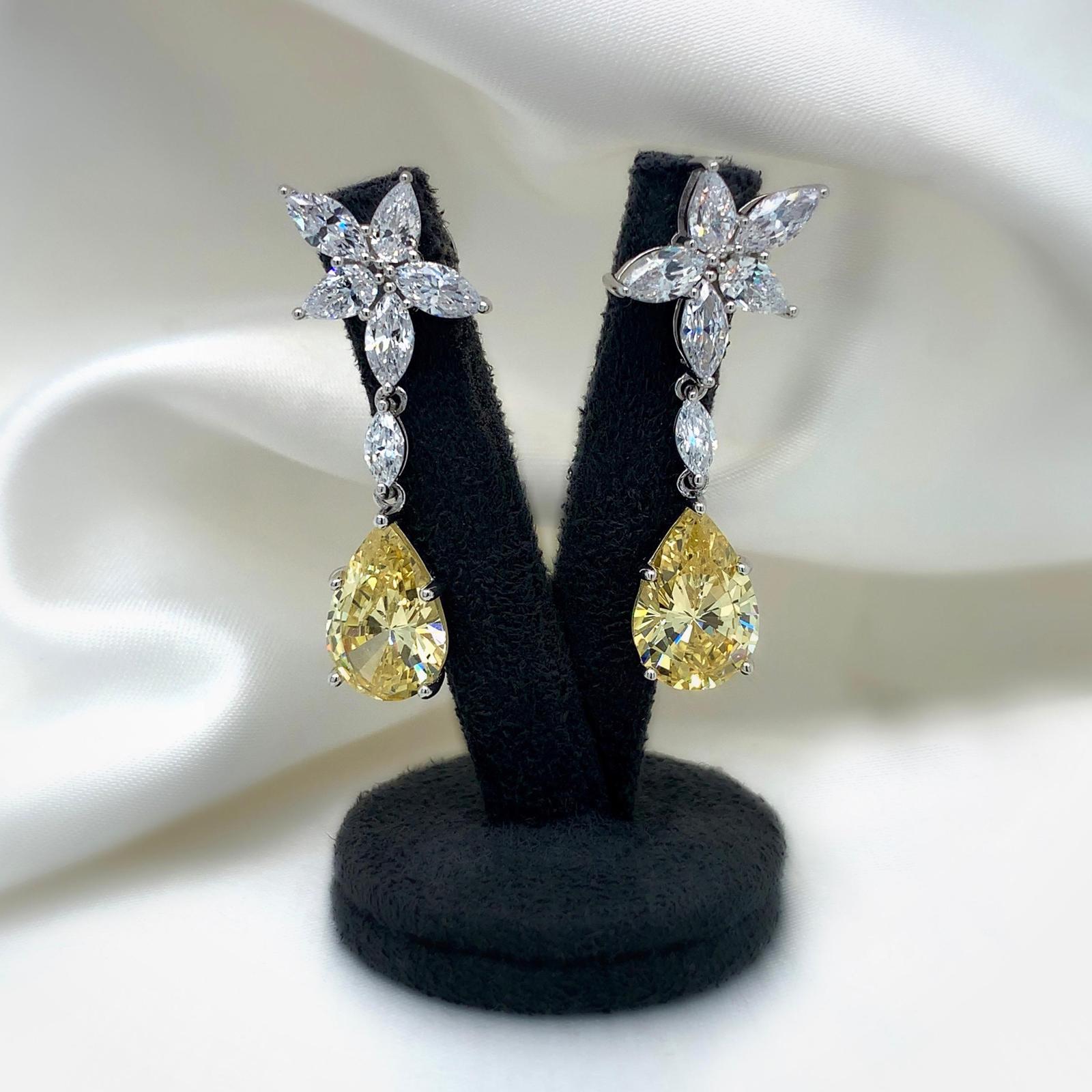 "Matilda" - Platinum-Plated Earring - Ebony Jewellery Chichester - Bespoke by Ebony