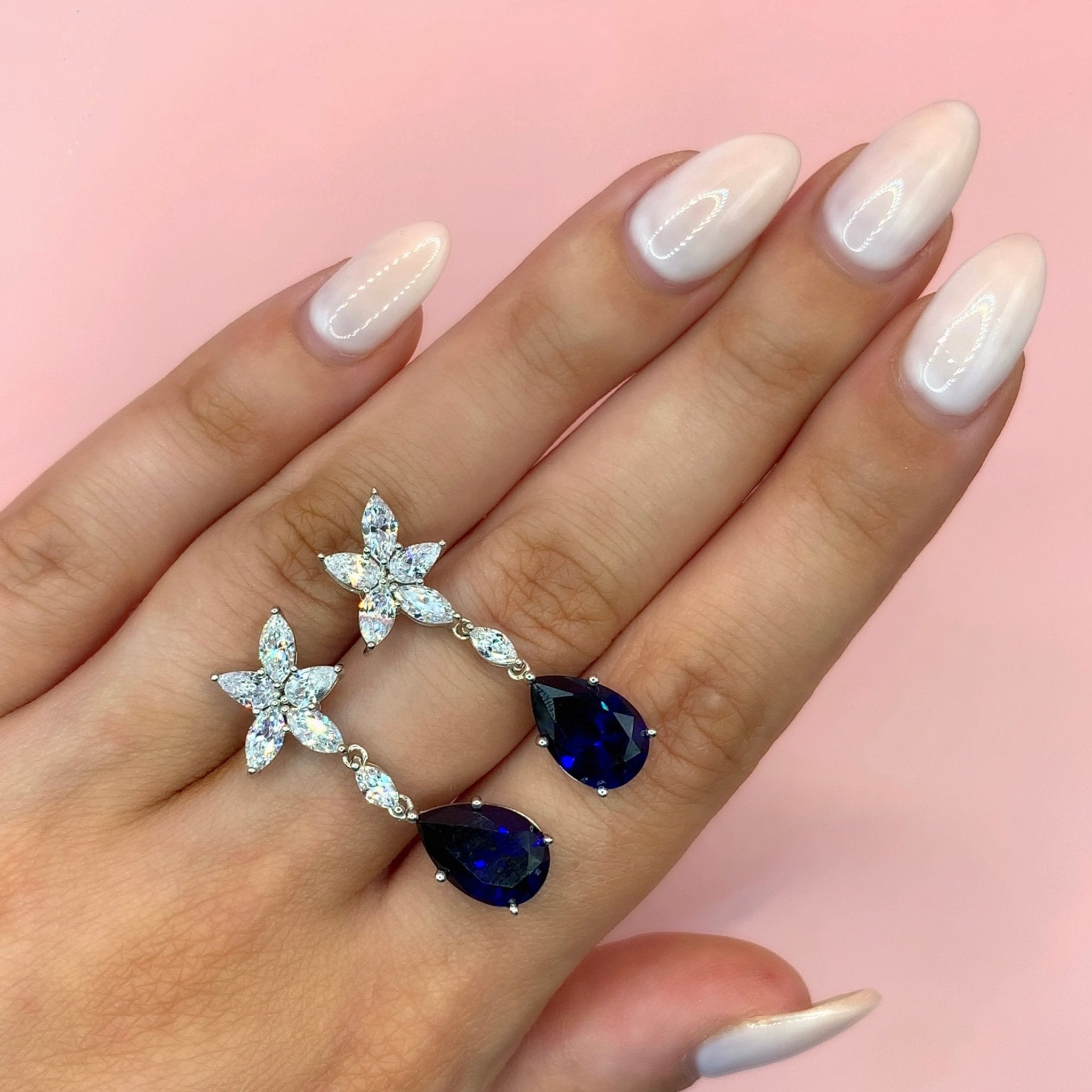 "Matilda" - Platinum-Plated Earring - Ebony Jewellery Chichester - Bespoke by Ebony