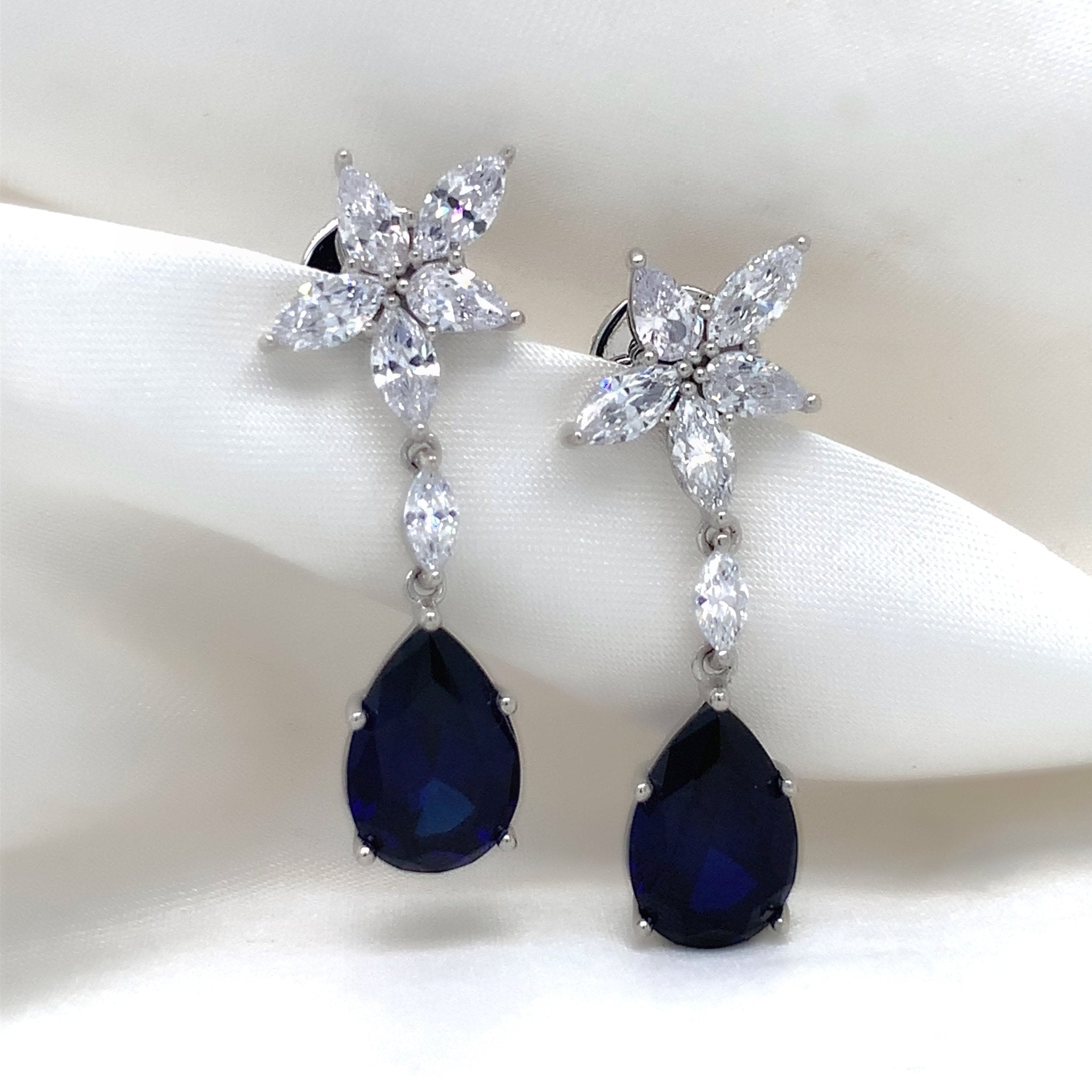 "Matilda" - Platinum-Plated Earring - Ebony Jewellery Chichester - Bespoke by Ebony
