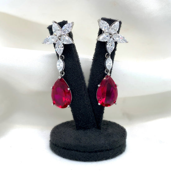 Load image into Gallery viewer, &amp;quot;Matilda&amp;quot; - Platinum-Plated Earring - Ebony Jewellery
