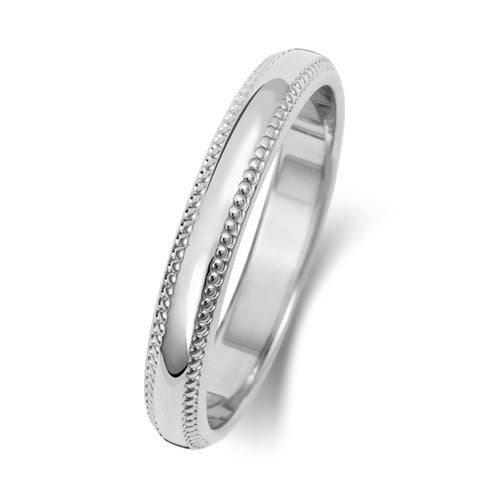 "Millgrain" - Wedding Band - Ebony Jewellery
