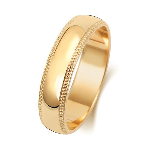 "Millgrain" - Wedding Band - Ebony Jewellery