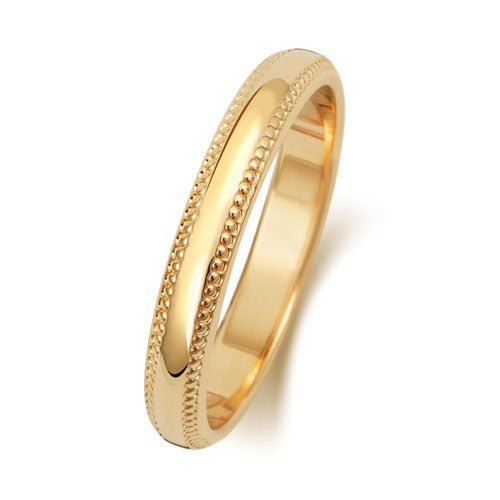 "Millgrain" - Wedding Band - Ebony Jewellery