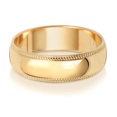 "Millgrain" - Wedding Band - Ebony Jewellery