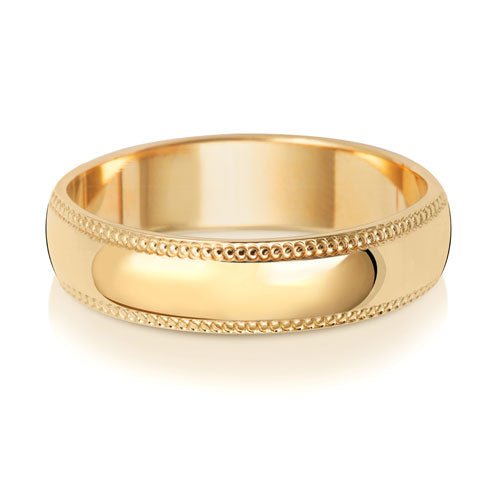 "Millgrain" - Wedding Band - Ebony Jewellery