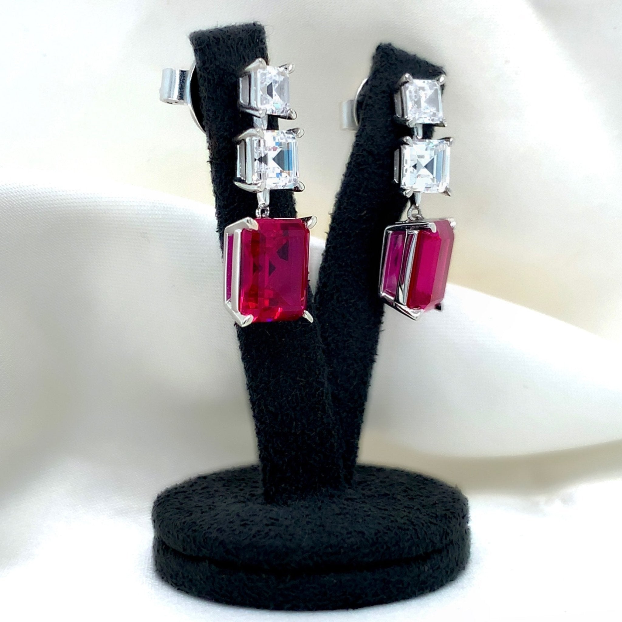 "Natalia" - Platinum-Plated Earring - Ebony Jewellery Chichester - Bespoke by Ebony