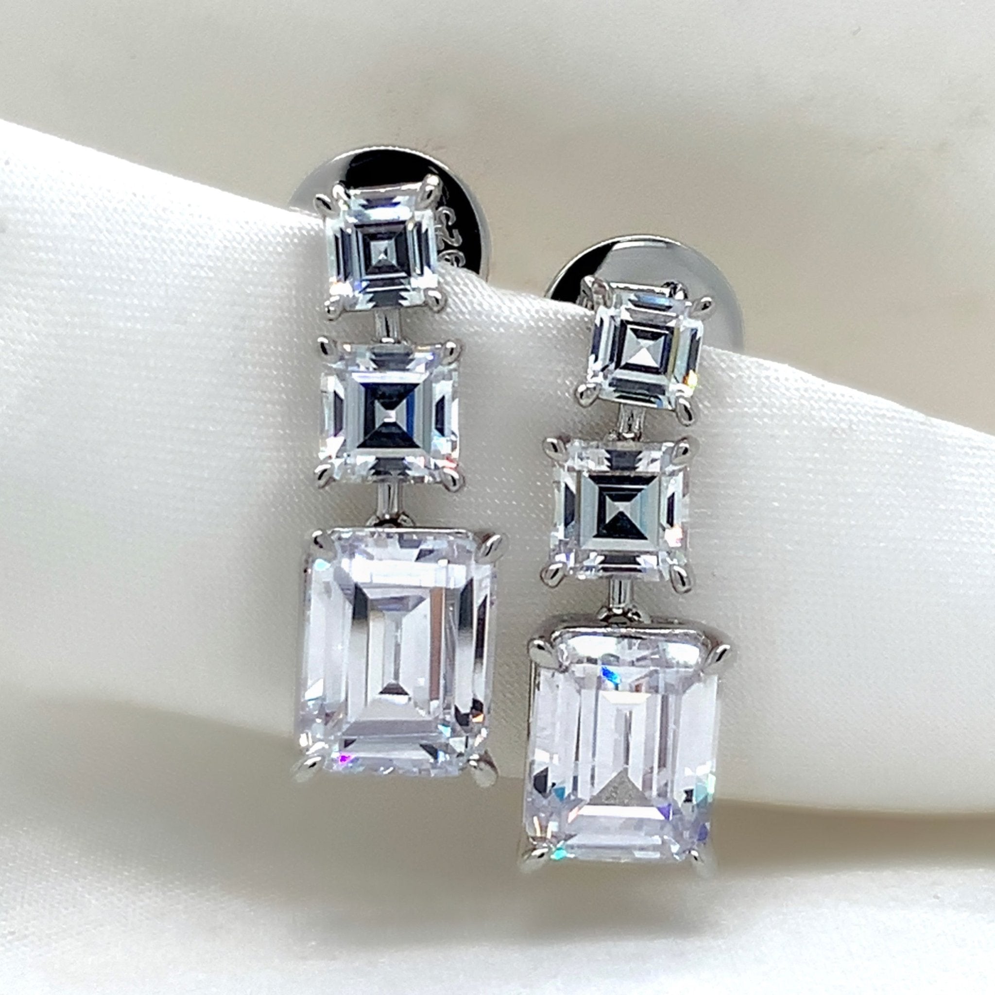 "Natalia" - Platinum-Plated Earring - Ebony Jewellery Chichester - Bespoke by Ebony