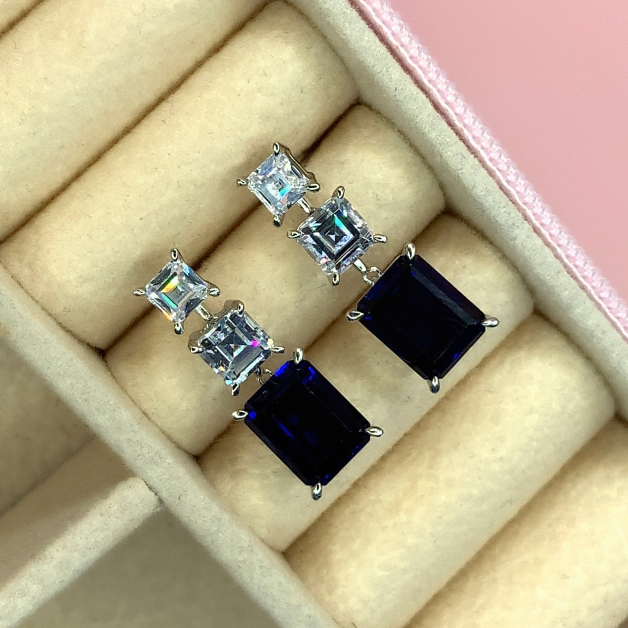 "Natalia" - Platinum-Plated Earring - Ebony Jewellery Chichester - Bespoke by Ebony