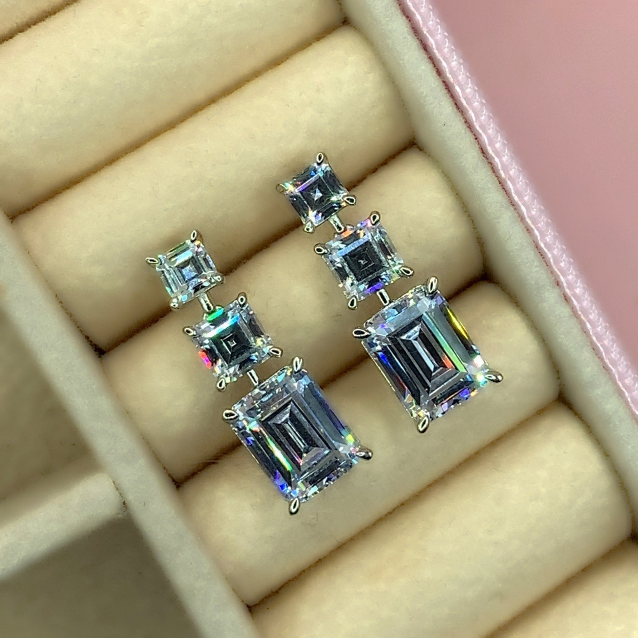 "Natalia" - Platinum-Plated Earring - Ebony Jewellery Chichester - Bespoke by Ebony