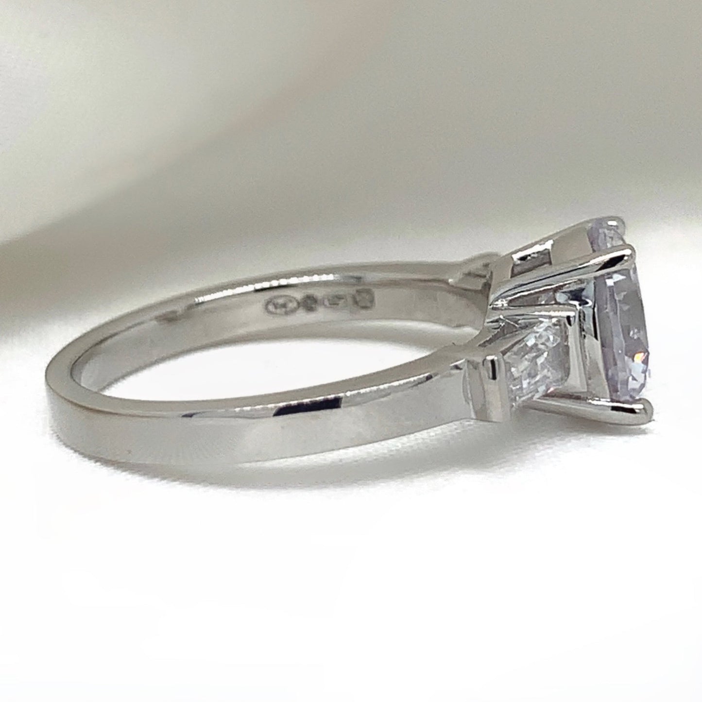 "Penelope" - Platinum-Plated Ring - Ebony Jewellery