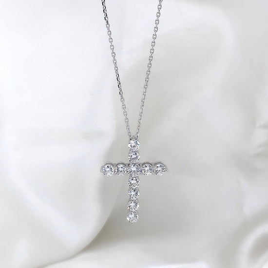 "Pia" - Platinum-Plated Necklace - Ebony Jewellery