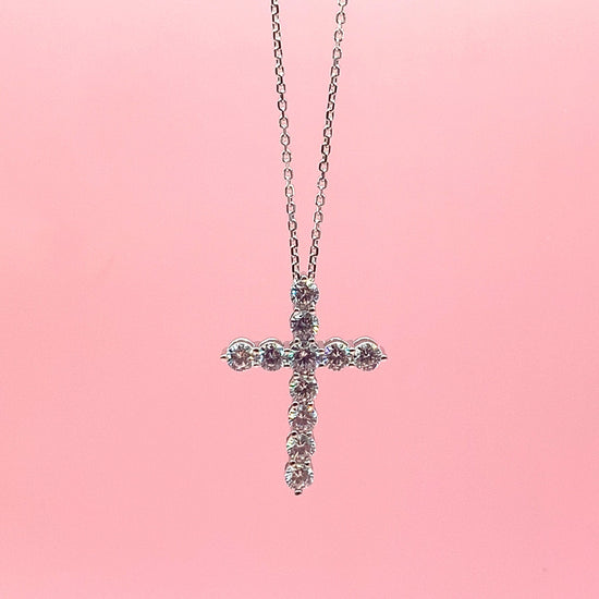 "Pia" - Platinum-Plated Necklace - Ebony Jewellery