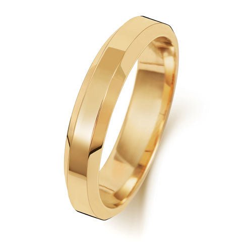 "Soft Court Bevelled" - Wedding Band - Ebony Jewellery Chichester - Bespoke by Ebony