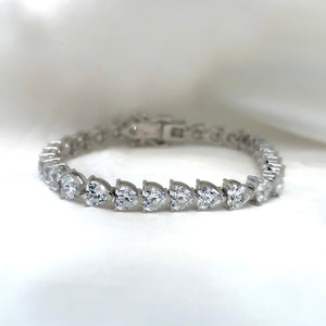 "Tullulah" - Platinum-Plated Bracelet - Ebony Jewellery Chichester - Bespoke by Ebony