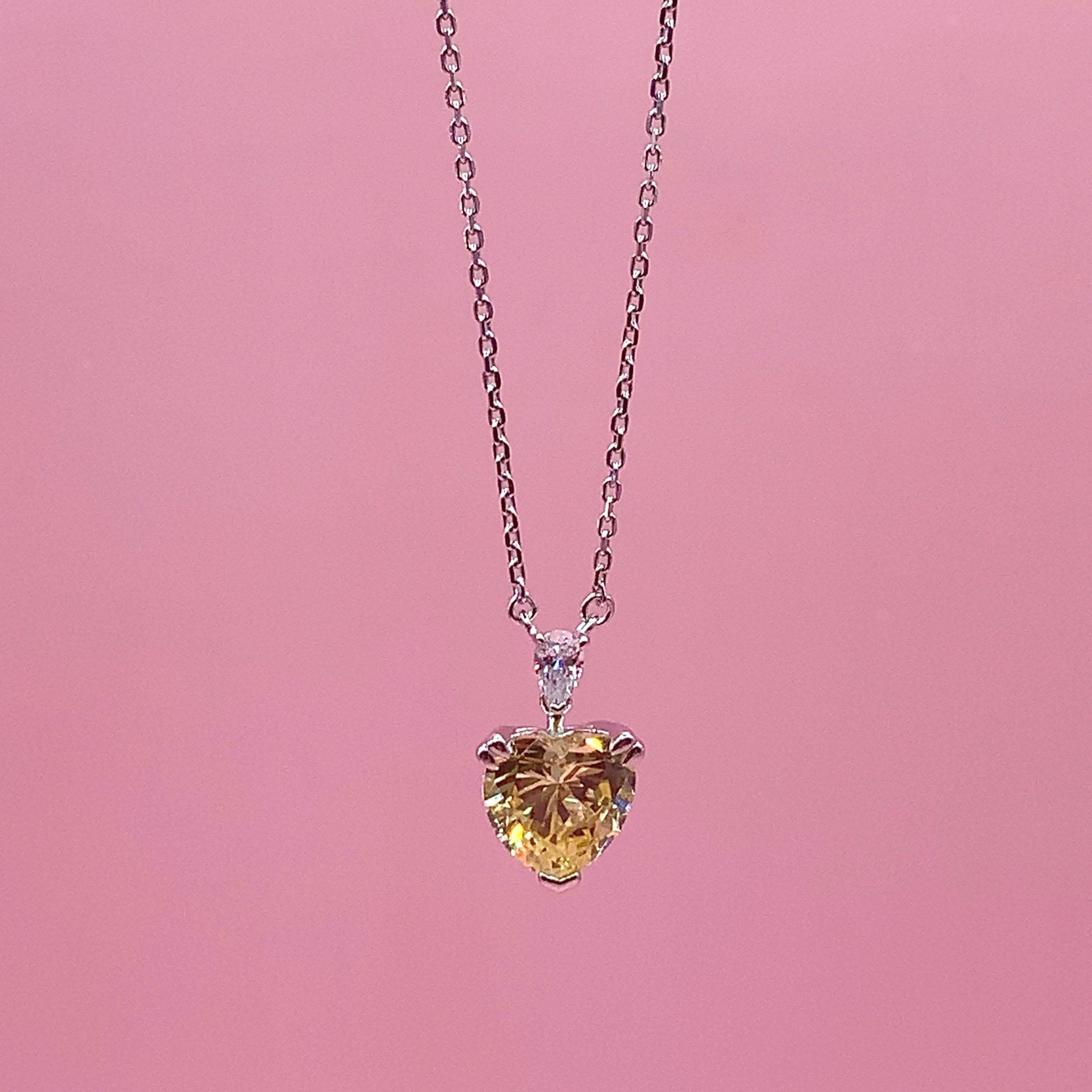 "Valentina" - Platinum-Plated Necklace - Ebony Jewellery Chichester - Bespoke by Ebony