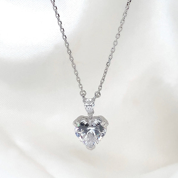 "Valentina" - Platinum-Plated Necklace - Ebony Jewellery Chichester - Bespoke by Ebony