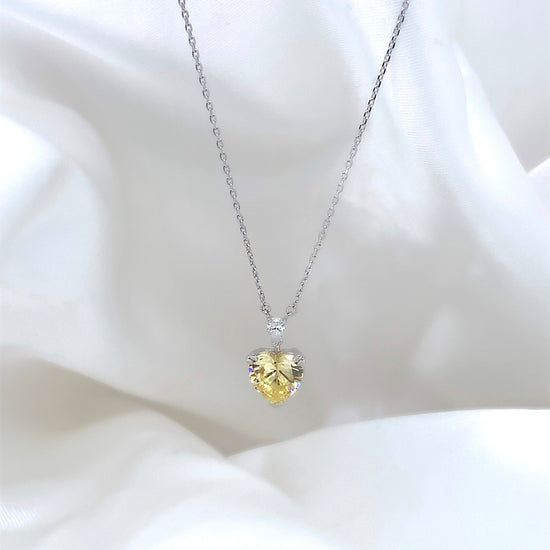 "Valentina" - Platinum-Plated Necklace - Ebony Jewellery
